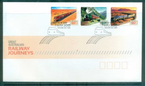 Australia-2010-Great-Australian-Railway-Journeys-PS-FDC-lot76027