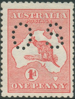 Australia-1913-Kangaroo-Map-1-pence-red-I-First-CR-over-A-P12-Animal_2