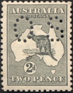 Australia-1915-Kangaroo-Map-2-pence-grey-I-2nd-Single-CR-over-A-P12-Animal_1