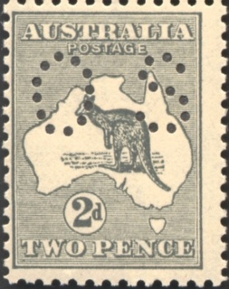 Australia-1915-Kangaroo-Map-2-pence-grey-I-Third-Single-Crown-over-A-P12-Animal_1