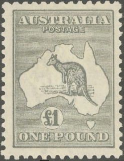 Australia-1924-Kangaroo-Map-1-pound-grey-IIB-Third-Single-Crown-over-A-P12-Animal_1