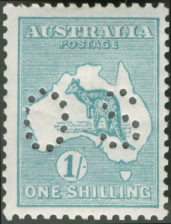 Australia-1929-Kangaroo-Map-1-shilling-blue-green-IIB-Small-Multiple-Crown-over-A-P12-Animal_1