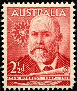 Australia-1949-Lord-Forrest-of-Bunbury-2-5-pence-lake-P15X14-Portrait