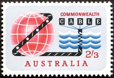 Australia-1963-Opening-of-Compac-27-pence-red