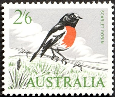 Australia-1965-Scarlet-Robin-2-5-shilling-black