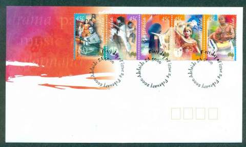 Australia-2000-Arts-Festivals-Str-5-FDC-lot49014