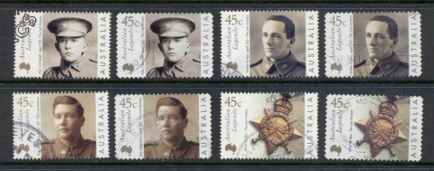 Australia-2000-Australian-Legends-of-WWI-sheet-PS-FU