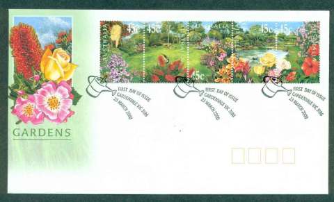 Australia-2000-Gardens-Str-5-FDC-lot49015