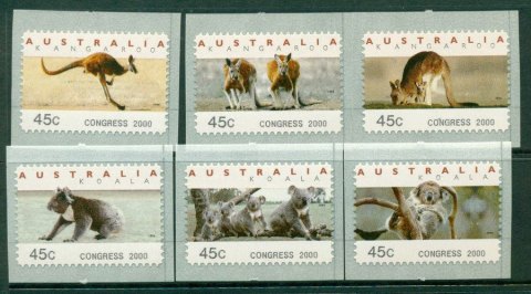 Australia-2000-Koalas-Roos-CPS-Congress-2000-MUH-Lot18654