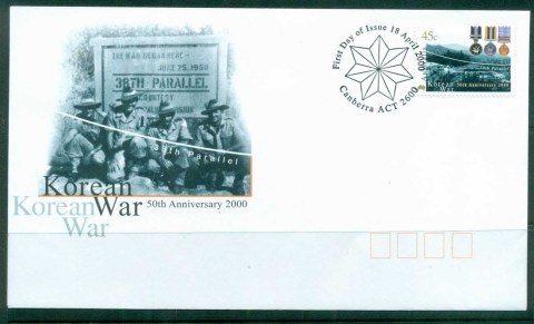 Australia-2000-Korean-War-FDC