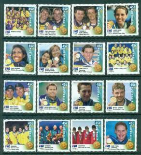 Australia-2000-Olympic-Gold-Medallists-16x-Digital-Printing-MUH-Lot27336