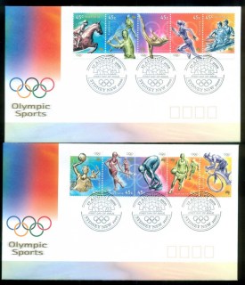 Australia-2000-Olympics-2x-FDC-lot79184