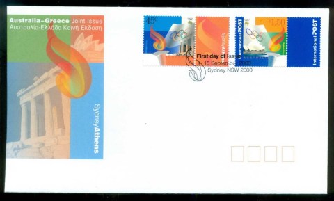 Australia-2000-Olympics-Joint-FDC-lot79185