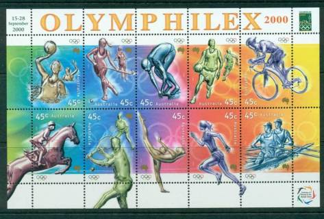 Australia-2000-Olympics-MS-Opt-Olymphilex-MUH-Lot26996