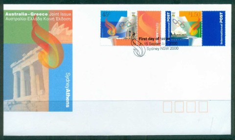 Australia-2000-Sydney-Athens-Olympics-FDC