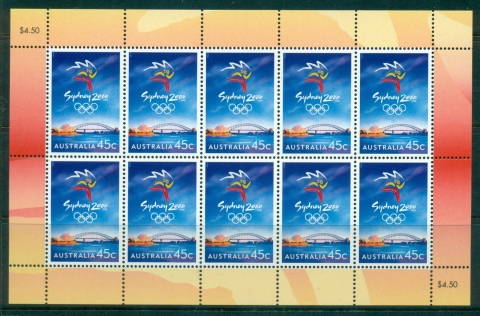 Australia-2000-Sydney-Olympics-Sheetlet-MUH-lot34608