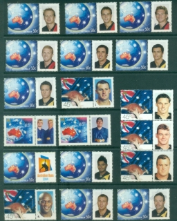 Australia-2000-on-Personalized-Stamps-Assorted-FU