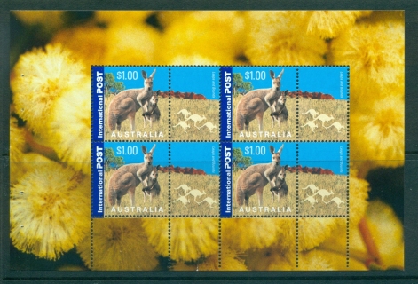 Australia-2001-1-Kangaroo-Booklet-Pane-MUH-lot34624