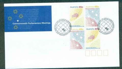 Australia-2001-CHOGM-Commonwealth-Parilamentary-Conf-Blk-4-FDC-lot50522