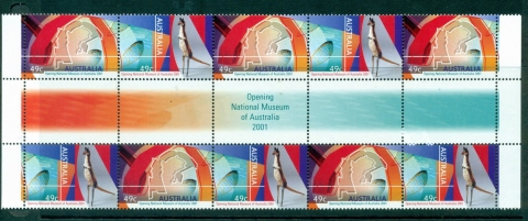 Australia-2001-National-Museum-Gutter-Blk-10-MUH-Lot29763