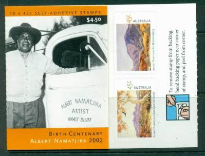 Australia-2002-4-jpg-50-Albert-Namatjira-B246a-General-Booklet-Lot26090