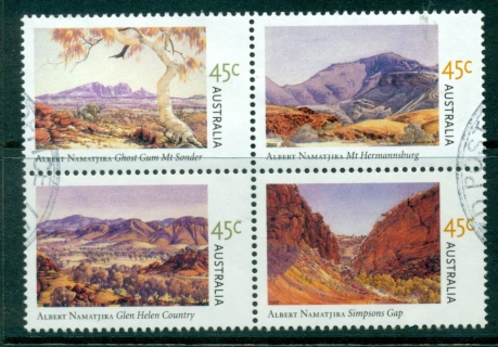 Australia-2002-Albert-Namatjira-Blk-FU-Lot29924