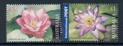 Australia-2002-Australia-Thailand-Water-Lilies-MUH