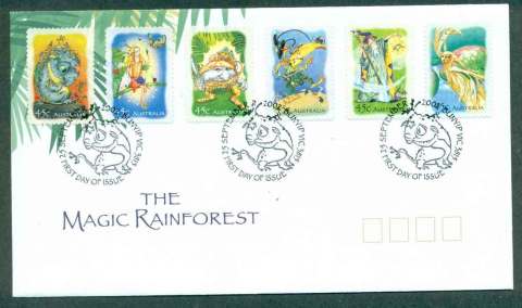 Australia-2002-Magic-Rainforest-PS-FDC-lot49041