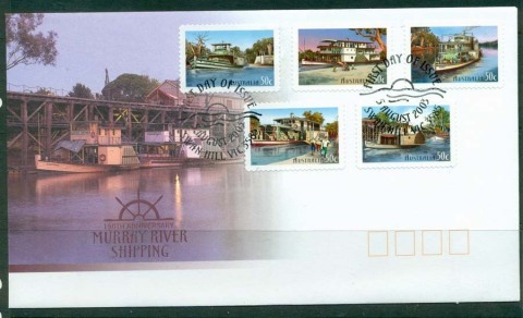 Australia-2002-Murray-River-Shipping-PS-FDC-Lot19353