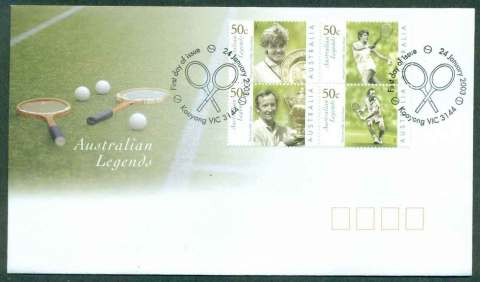 Australia-2003-Australian-Legends-Tennis-FDC-lot49062