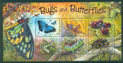 Australia-2003-Bugs-Butterflies-MS-MUH-Lot17043