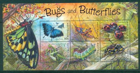 Australia-2003-Bugs-Butterflies-MS-Opt-Bangkok-MUH-Lot26985