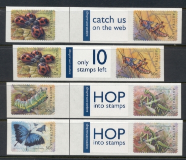 Australia-2003-Insects-coil-label-pr-4x-MUH