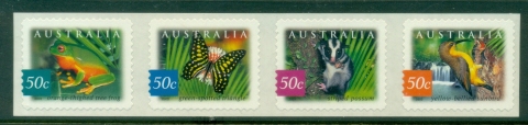 Australia-2003-Nature-of-Australia-Rainforests-PS-strip-4-SNP-MUH