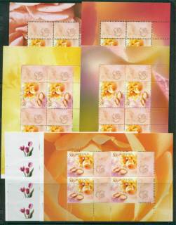 Australia-2003-Weddings-Gold-5x-Booklet-Panes-ex-Prestige-Booklet-PB11-MUH-lot34154