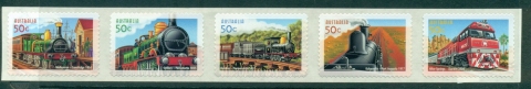 Australia-2004-150th-Anniv-Railways-PS-Str-5-MUH-Lot29742