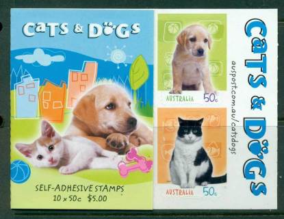 Australia-2004-5-jpg-00-Cats-Dogs-B265-Philatelic-Booklet-Lot26126