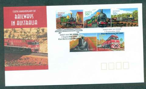 Australia-2004-Railways-FDC-lot50526