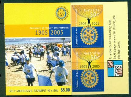 Australia-2005-5-jpg-00-Centenary-of-Rotary-International-B275-Philatelic-Booklet