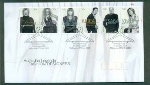 Australia-2005-Australian-Legends-Fashion-Designers-FDC-lot49078