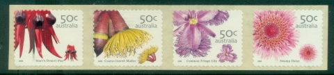 Australia-2005-Australian-Wildflowers-PS-strip-SEP-1K-MUH