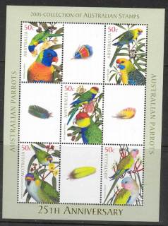 Australia-2005-Parrots-MS-MUH-Lot14514