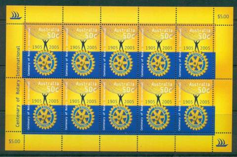 Australia-2005-Rotary-Sheetlet-MUH-Lot27042