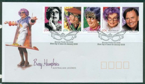 Australia-2006-Barry-Humphries-FDC-Lot19429