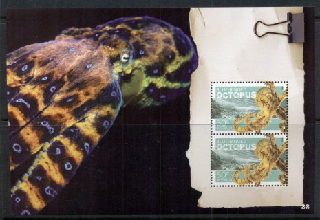 Australia-2006-Dangerous-Australians-Blue-Ringed-Octopus-Prestige-booklet-paneMUH