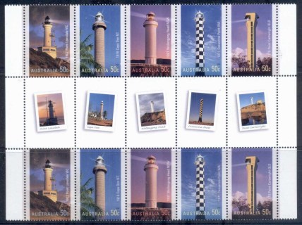 Australia-2006-Lighthouses-of-the-20th-Century-gutter-blk10-MUH