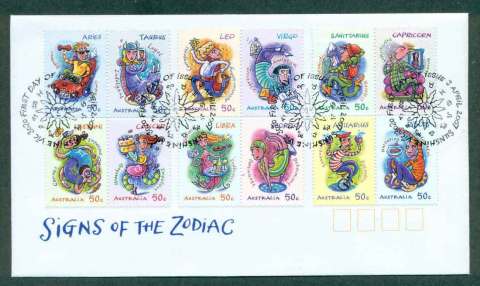 Australia-2007-Signs-of-the-Zodiac-FDC-lot49088