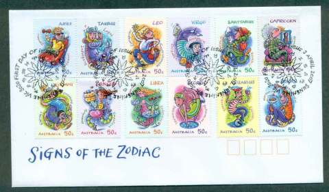 Australia-2007-Signs-of-the-Zodiac-FDC-lot50556