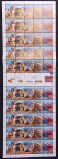 Australia-2008-50c-Heavy-Haulers-Srt-5-CTO-Sheet-FV-25-lot48933