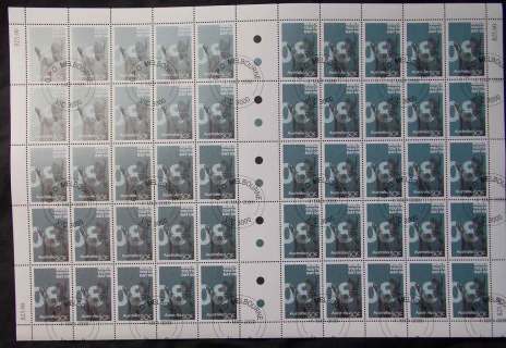 Australia-2008-50c-World-Youth-Day-CTO-Sheet-FV-25-lot48855